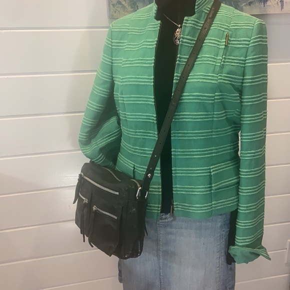 Nino Bosi Black Glove Leather Crossbody Shoulderbag.  Excellent condition! - Picture 3 of 12